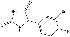 5-(3-BROMO-4-FLUOROPHENYL)IMIDAZOLIDINE-2,4-DIONE Struktur