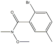 2-bromo-N-methoxy-N,5-dimethylbenzamide Struktur