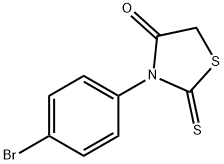 3-(4-bromophenyl)-2-sulfanylidene-thiazolidin-4-one Struktur