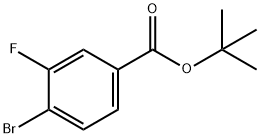 4-BroMo-3-fluoro-benzoic acid tert-butyl ester Struktur