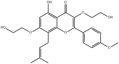 Icariin derivative Struktur