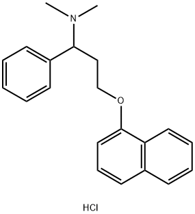 BenzeneMethanaMine, N,N-diMethyl-α-[2-(1-naphthalenyloxy)ethyl]- Struktur