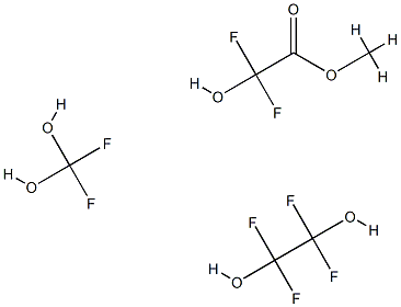 POLY(TETRAFLUOROETHYLENE OXIDE-CO-DIFLUOROMETHYLENE OXIDE) ALPHA,OMEGA-BIS(METHYL CARBOXYLATE) Struktur