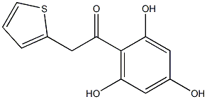 2-(2-thienyl)-1-(2,4,6-trihydroxyphenyl)ethanone Struktur