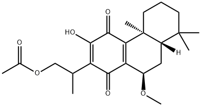 16-acetoxy-7-methoxyroyleanone Struktur