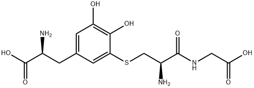 5-S-cysteinyl-glycyl-dopa Struktur