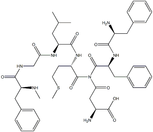 neurokinin B (4-10), beta-Asp(4)-Me-Phe(7)- Struktur