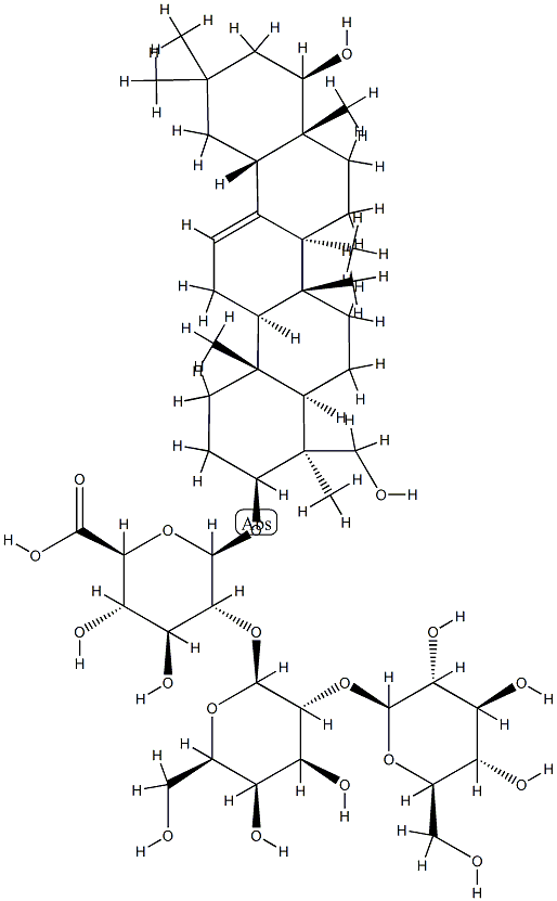 [22β,24-ジヒドロキシオレアナ-12-エン-3β-イル]2-O-[2-O-(β-D-グルコピラノシル)-β-D-ガラクトピラノシル]-β-D-グルコピラノシドウロン酸