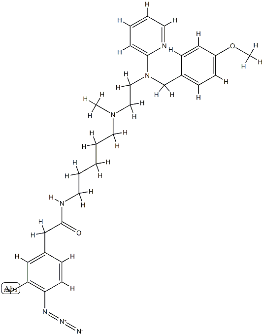 3-iodo-4-azidophenpyramine Struktur