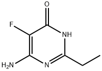 4(1H)-Pyrimidinone,6-amino-2-ethyl-5-fluoro-(9CI) Struktur