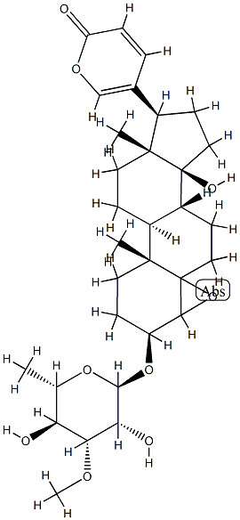 methylepoxyproscillaridin Struktur