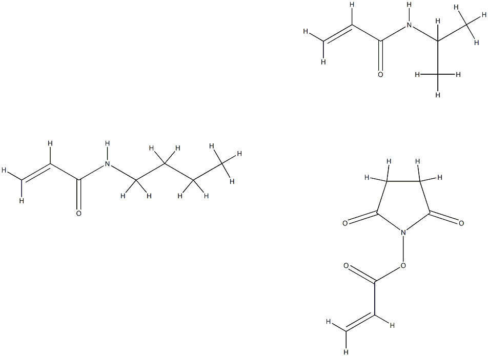 poly(N-isopropylacrylamide-N-n-butylacrylamide-N-acryloxysuccinimide) Struktur