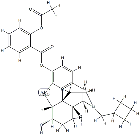 nalbuphine 3-acetylsalicylate Struktur