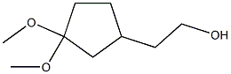 2-(3,3-dimethoxycyclopentyl)ethanol Struktur