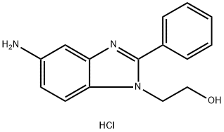 2-(5-Amino-2-phenylbenzoimidazol-1-yl)ethanoldihydrochloride Struktur