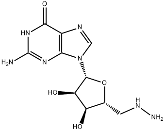 5'-Deoxy-5'-hydrazinylguanosine Struktur