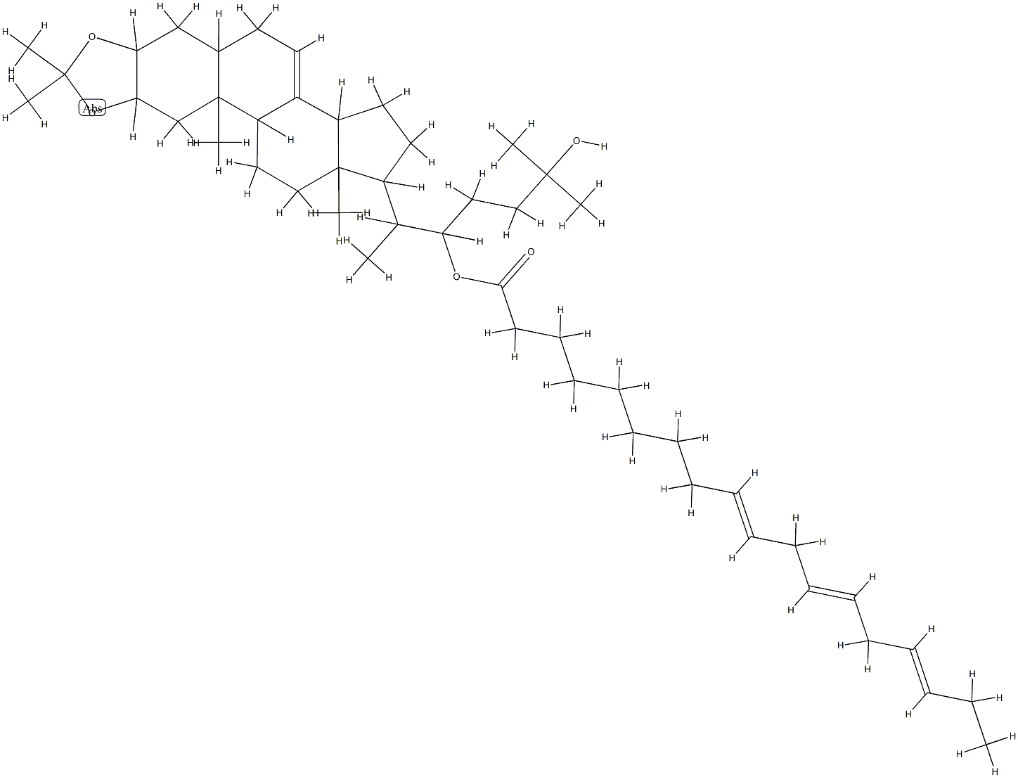 ecdysone 2,3-acetonide Struktur