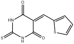 5-(2-thiophene)-2-thiobarbituric acid Struktur