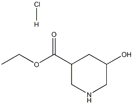 Ethyl 5-Hydroxypiperidine-3-carboxylate Hydrochloride Struktur