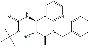 tert-butyl (1S,2R)-2-((benzyloxy)carbonyl)-2-hydroxy-1-(pyridin-3-yl)ethylcarbamate Struktur