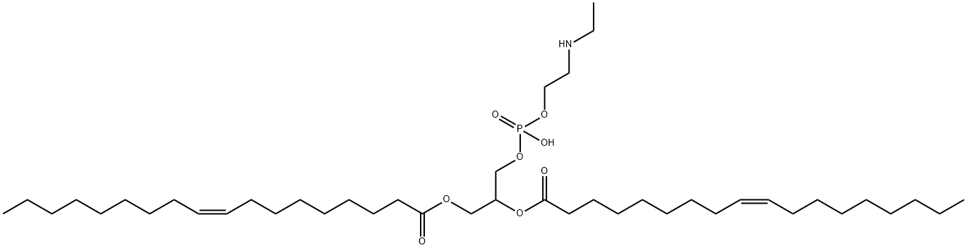 N-ethyl-1,2-dioleoylphosphatidylethanolamine Struktur