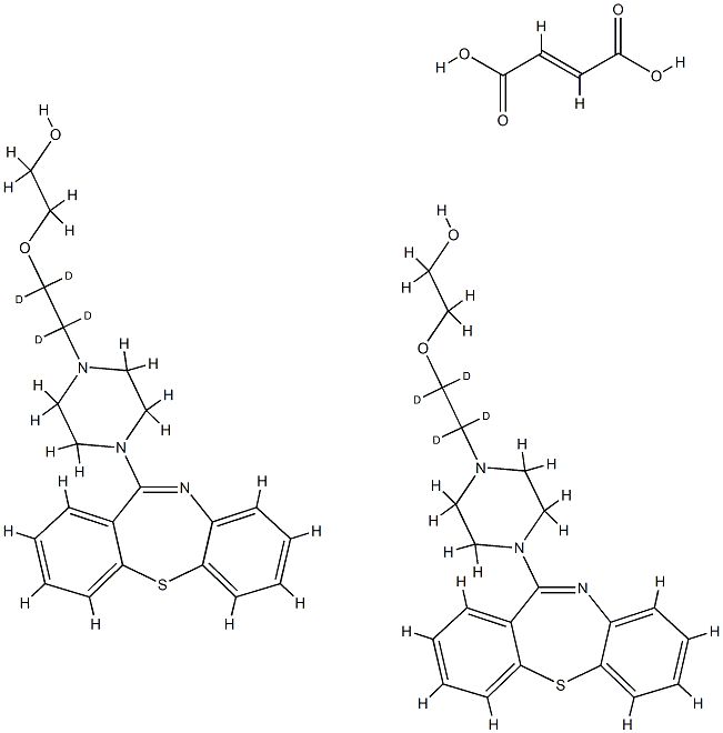 Quetiapine-d4 HeMifuMarate Struktur