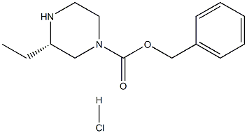 (S)-4-N-CBZ-2-ETHYLPIPERAZINE-HCl Struktur