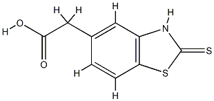 5-Benzothiazoleaceticacid,2,3-dihydro-2-thioxo-(9CI) Struktur