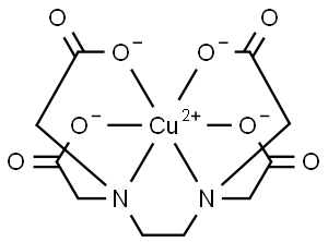 Cuprate(2-), N,N-1,2-ethanediylbisN-(carboxy-.kappa.O)methylglycinato-.kappa.N,.kappa.O(4-)-, (OC-6-21)- Struktur