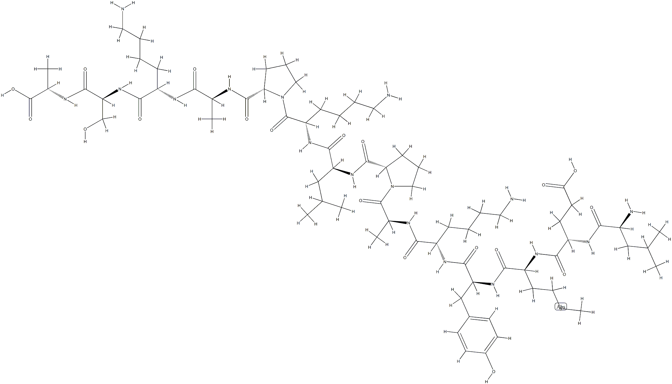 insulin-like growth factor I (57-70) Struktur