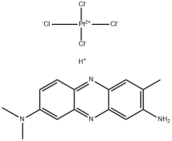 Neutral Red-platinum tetrachloride complex Struktur