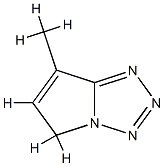 5H-Pyrrolotetrazole,7-methyl-(9CI) Struktur