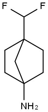 4-(Difluoromethyl)bicyclo[2.2.1]heptan-1-amine Struktur