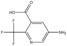 5-Amino-2-trifluoromethyl-nicotinic acid Struktur