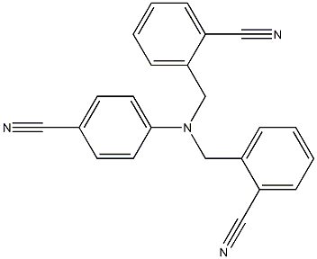 4-[Bis(2-cyanobenzyl)aMino]benzonitrile, 97% Struktur