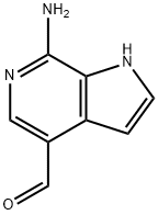 7-Amino-1H-pyrrolo[2,3-c]pyridine-4-carboxaldehyde Struktur