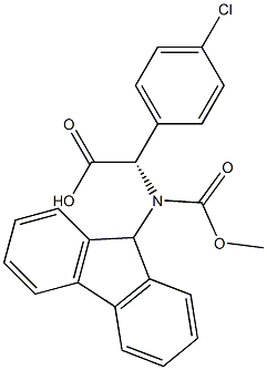 (9H-Fluoren-9-yl)MethOxy]Carbonyl Phg(4-Cl)-OH Struktur