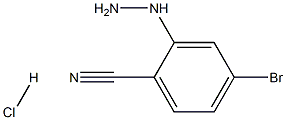 4-bromo-2-hydrazinylbenzonitrile hydrochloride Struktur