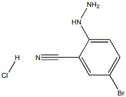 5-bromo-2-hydrazinylbenzonitrile hydrochloride Struktur