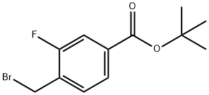 tert-butyl 4-(bromomethyl)-3-fluorobenzoate Struktur