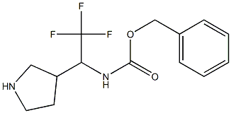 (2,2,2-Trifluoro-1-pyrrolidin-3-yl-ethyl)-carbamic acid benzyl ester Struktur