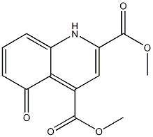 dimethyl 5-hydroxyquinoline-2,4-dicarboxylate Struktur