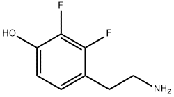 4-(2-Amino-ethyl)-2,3-difluoro-phenol Struktur