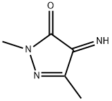 3H-Pyrazol-3-one,2,4-dihydro-4-imino-2,5-dimethyl-(9CI) Struktur