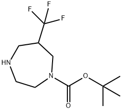 6-Trifluoromethyl-[1,4]Diazepane-1-Carboxylic Acid Tert-Butyl Ester(WX604052) Struktur