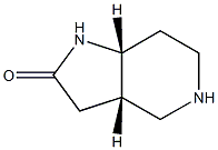 (3aR,7aS)-rel-octahydro-2H-Pyrrolo[3,2-c]pyridin-2-one (Relative struc) Struktur