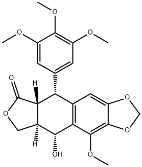 5-methoxypodophyllotoxin Struktur