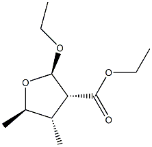 3-Furancarboxylicacid,2-ethoxytetrahydro-4,5-dimethyl-,ethylester,(2alpha,3bta,4bta,5alpha)-(9CI) Struktur