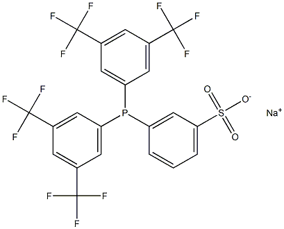 Bis(3,5-di-trifluoroMethylphenyl)(3-sulfonatophenyl)phosphine, sodiuM salt Struktur