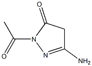 3H-Pyrazol-3-one,2-acetyl-5-amino-2,4-dihydro-(9CI) Struktur